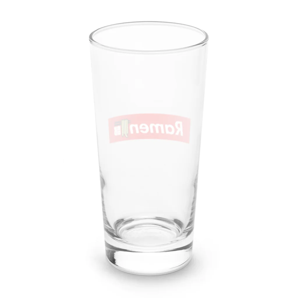 おもしろいTシャツ屋さんのRAMEN部 ラーメン部 Long Sized Water Glass :back