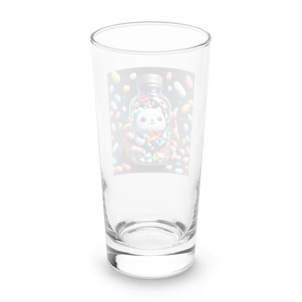 AI妖怪大図鑑のサプリメント妖怪　ラルミン  Long Sized Water Glass :back