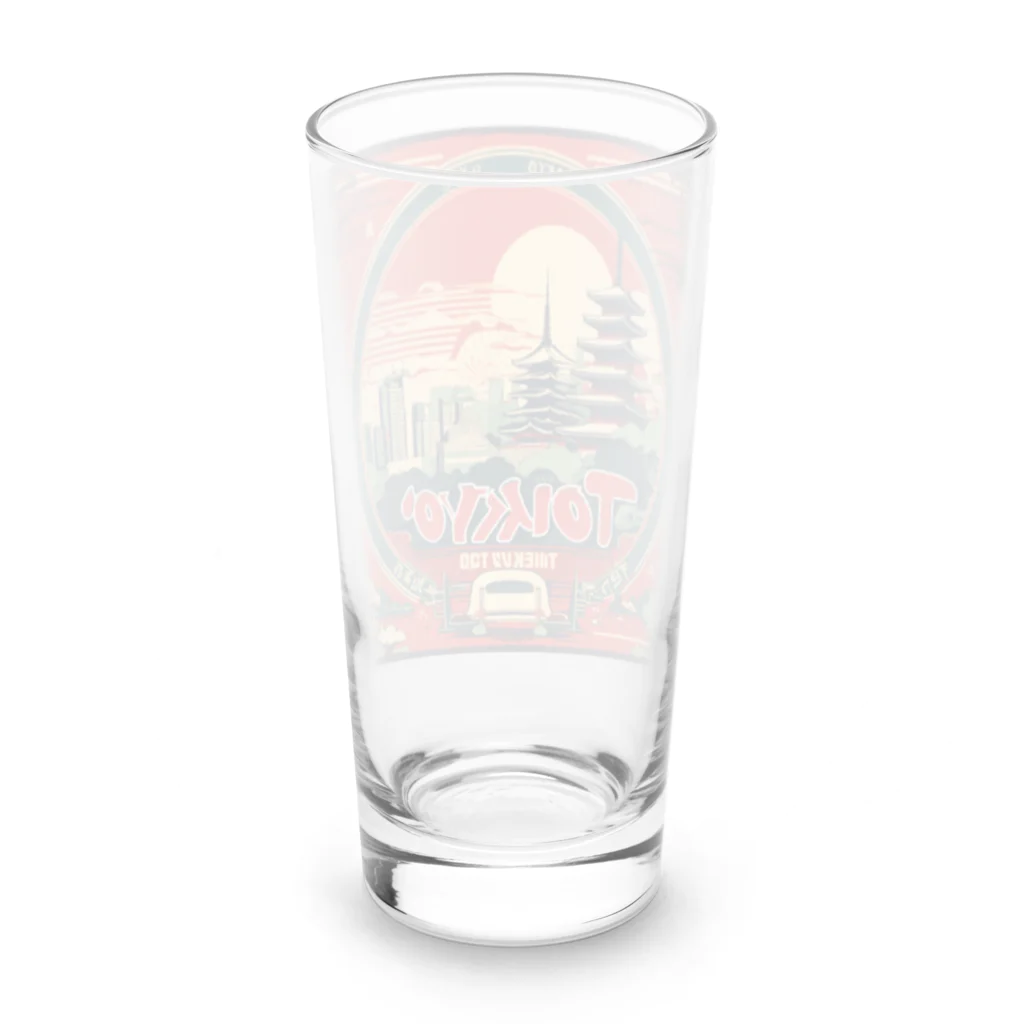 hotgoods shopの東京っぽいロゴ Long Sized Water Glass :back