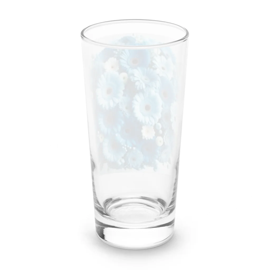 RAMU--JAYの青いガーベラ Long Sized Water Glass :back