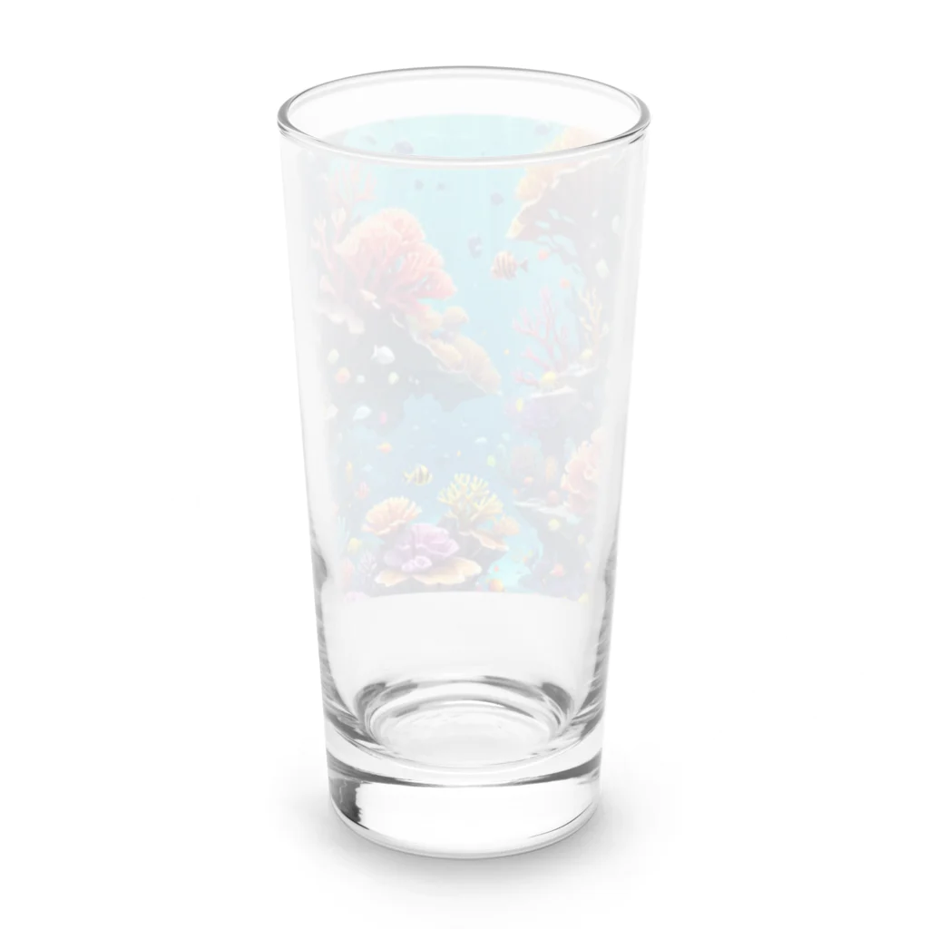 asuto_20のローポリ風サンゴ Long Sized Water Glass :back