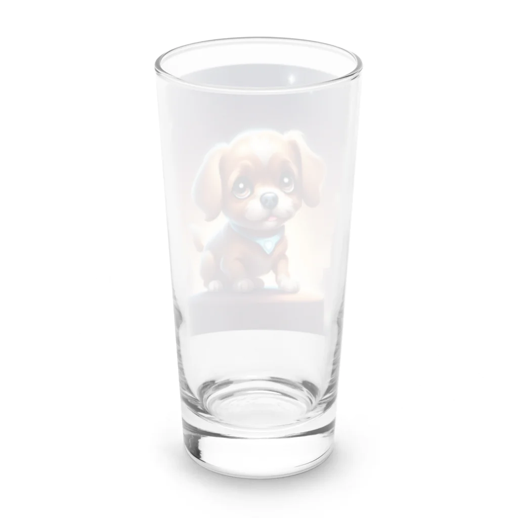 Void Dogの目が輝くかわいい小型犬が登場🐶✨ Long Sized Water Glass :back