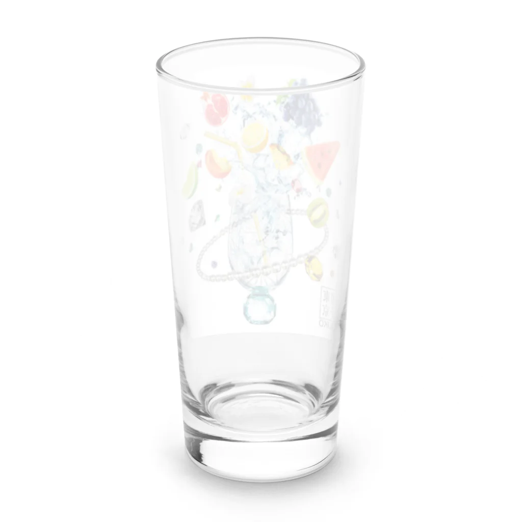 KILIKOStudiosの虹が出る東京切子　エメラルド Long Sized Water Glass :back