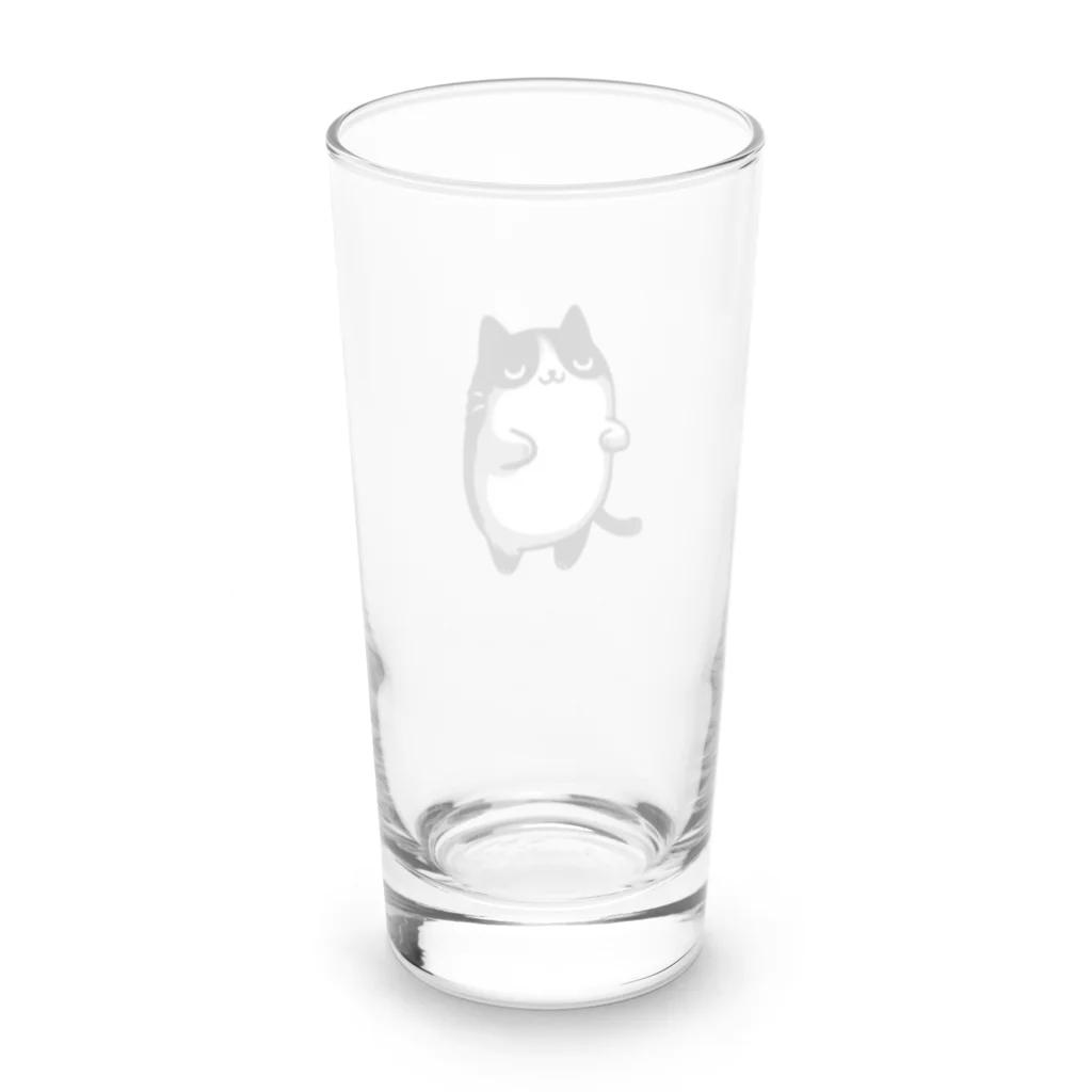 ゆるねこshopのお腹のでてる猫11 Long Sized Water Glass :back