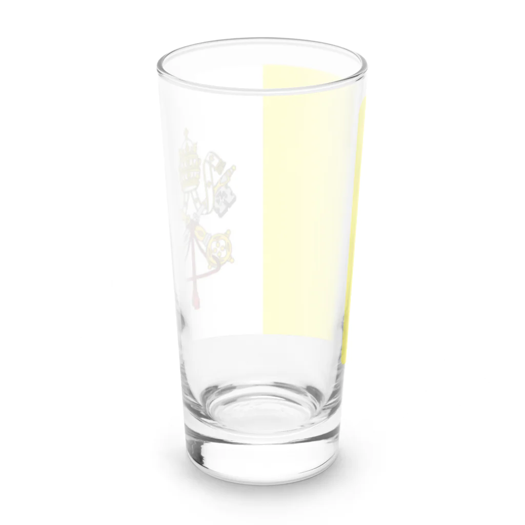 お絵かき屋さんのバチカンの国旗 Long Sized Water Glass :back