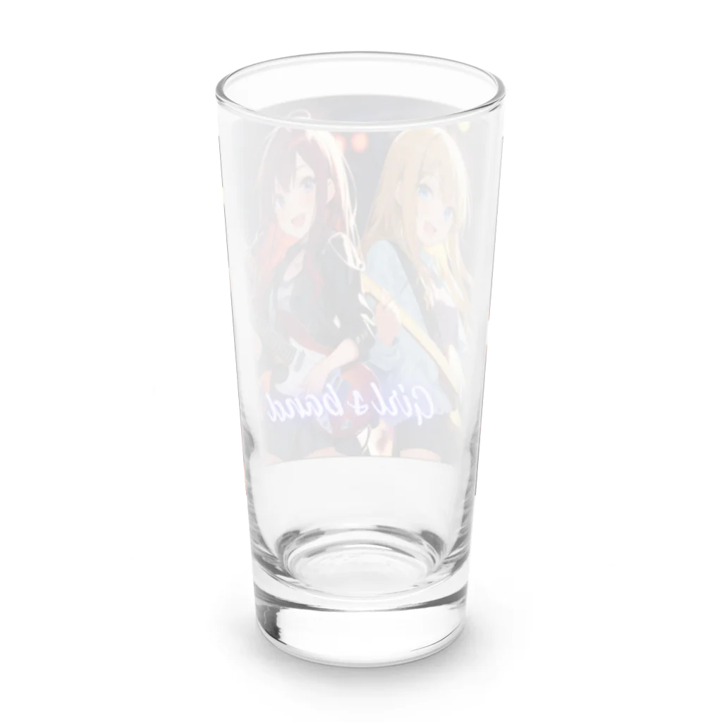 HokutoKenのガールズバンド！ Long Sized Water Glass :back