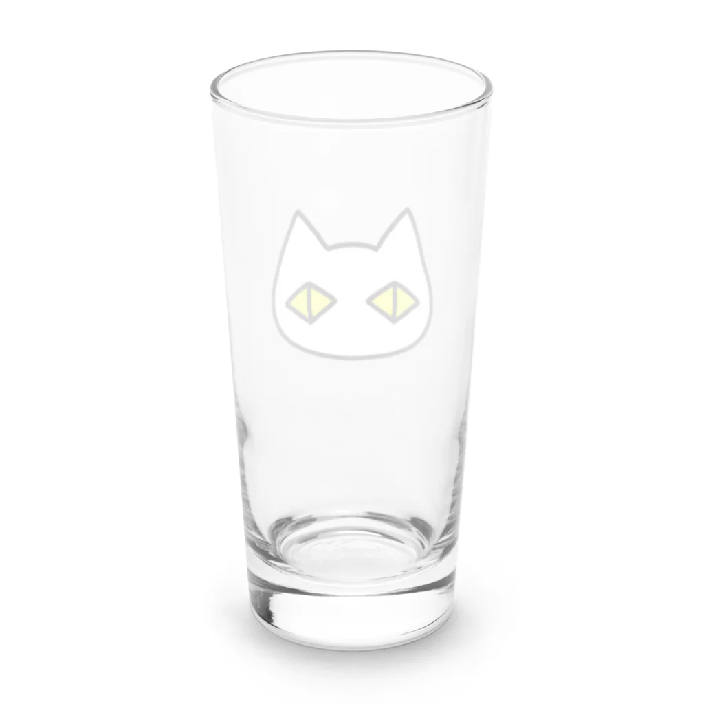 F2 Cat Design Shopの黒猫ボディーガード まもられているほう 002 Long Sized Water Glass :back