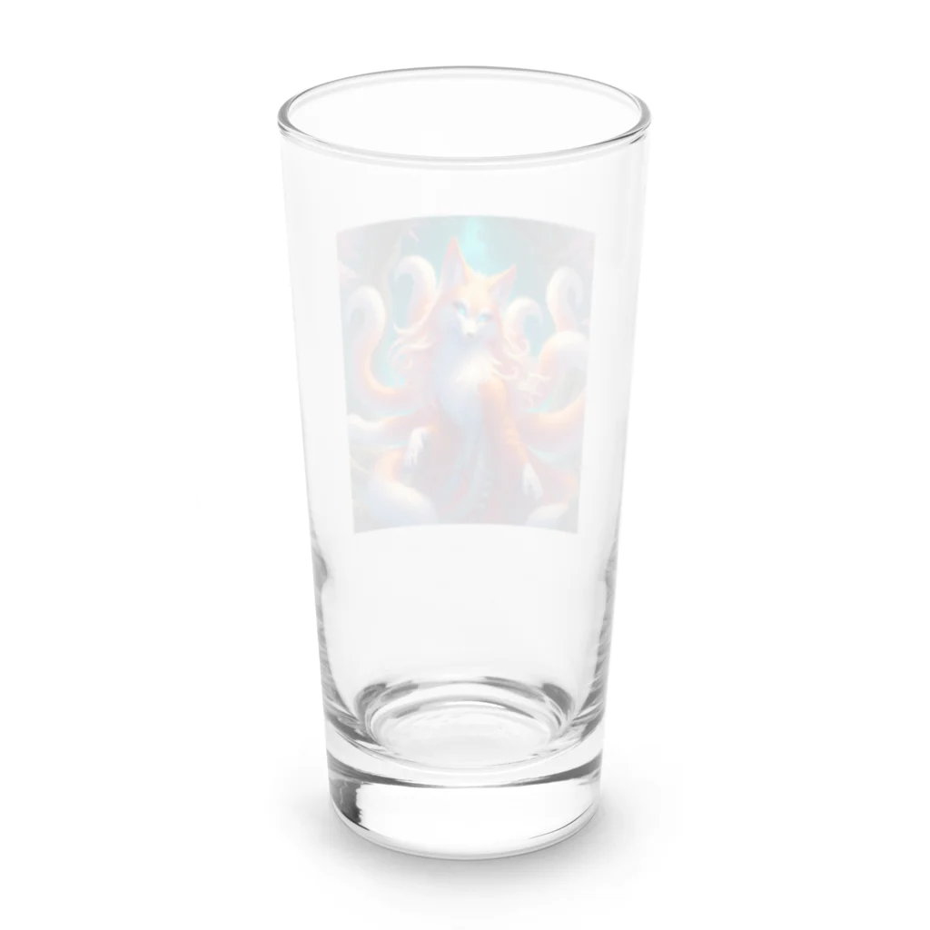 可愛いトレジャーの九尾の狐 Long Sized Water Glass :back