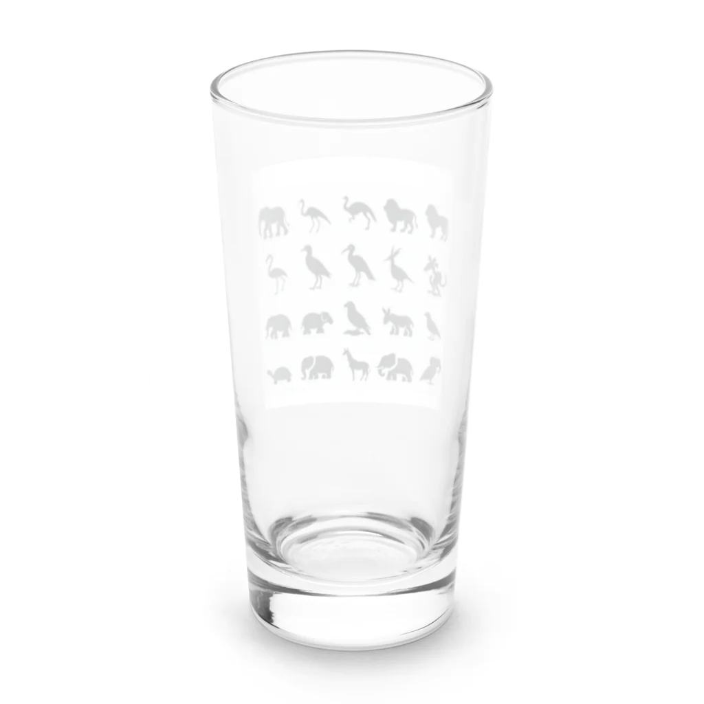 minaminokahoの可愛い動物たちの影 Long Sized Water Glass :back