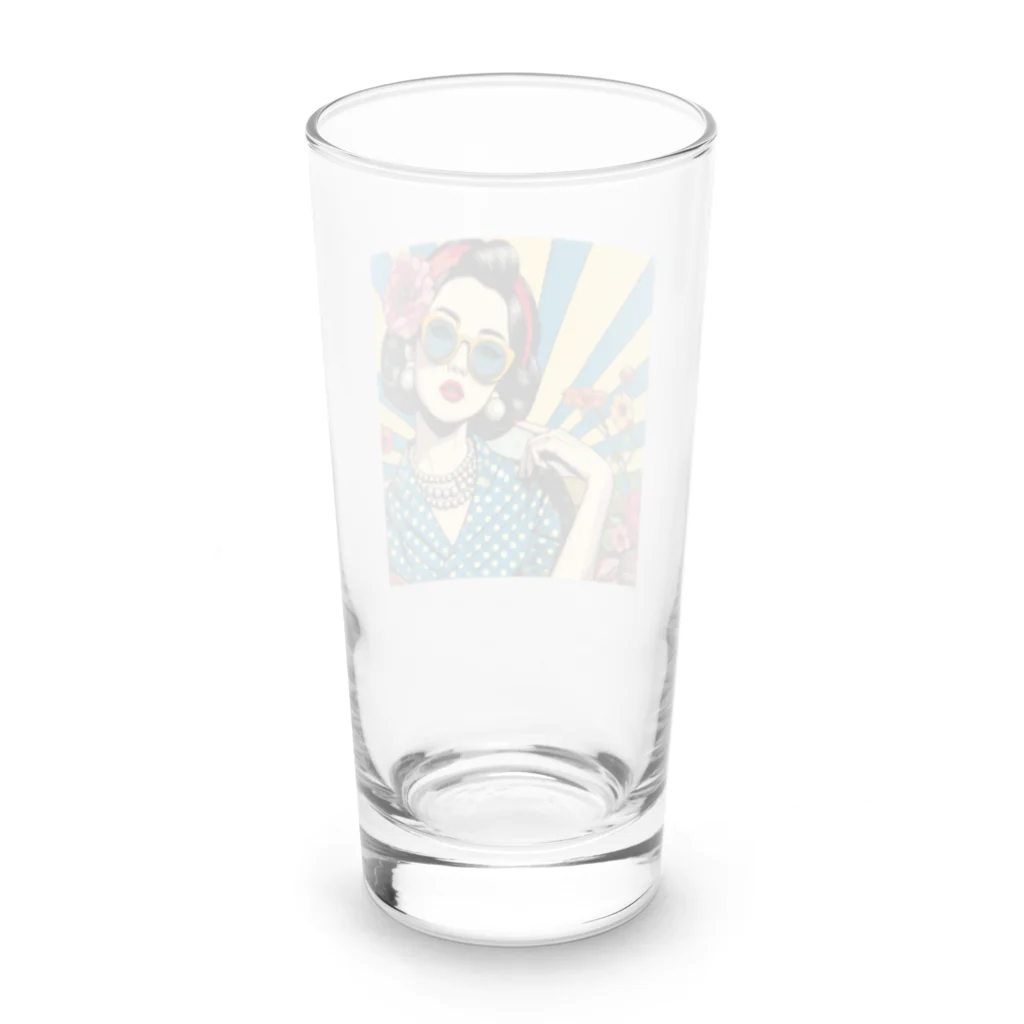 まりな☆のお店のおしゃれ女子☆凛とした女性 Long Sized Water Glass :back