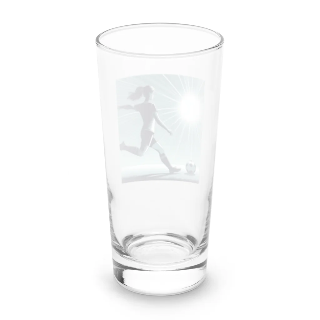 GUNSUNのサッカー少女 Long Sized Water Glass :back