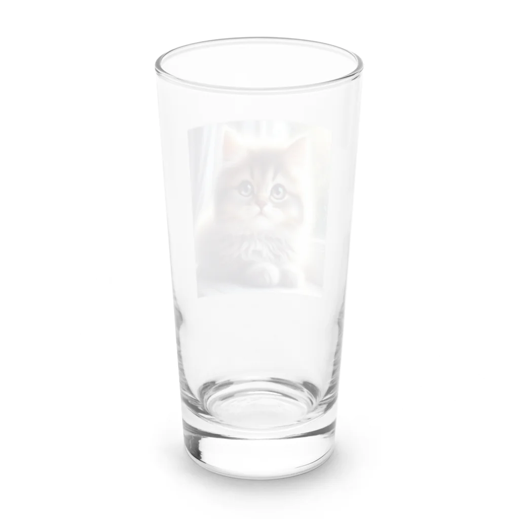 harumama04の子猫のキャラクターグッズです。 Long Sized Water Glass :back