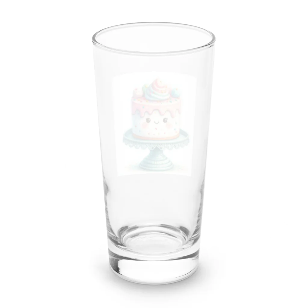 カノンとアヤネの可愛いケーキちゃん Long Sized Water Glass :back