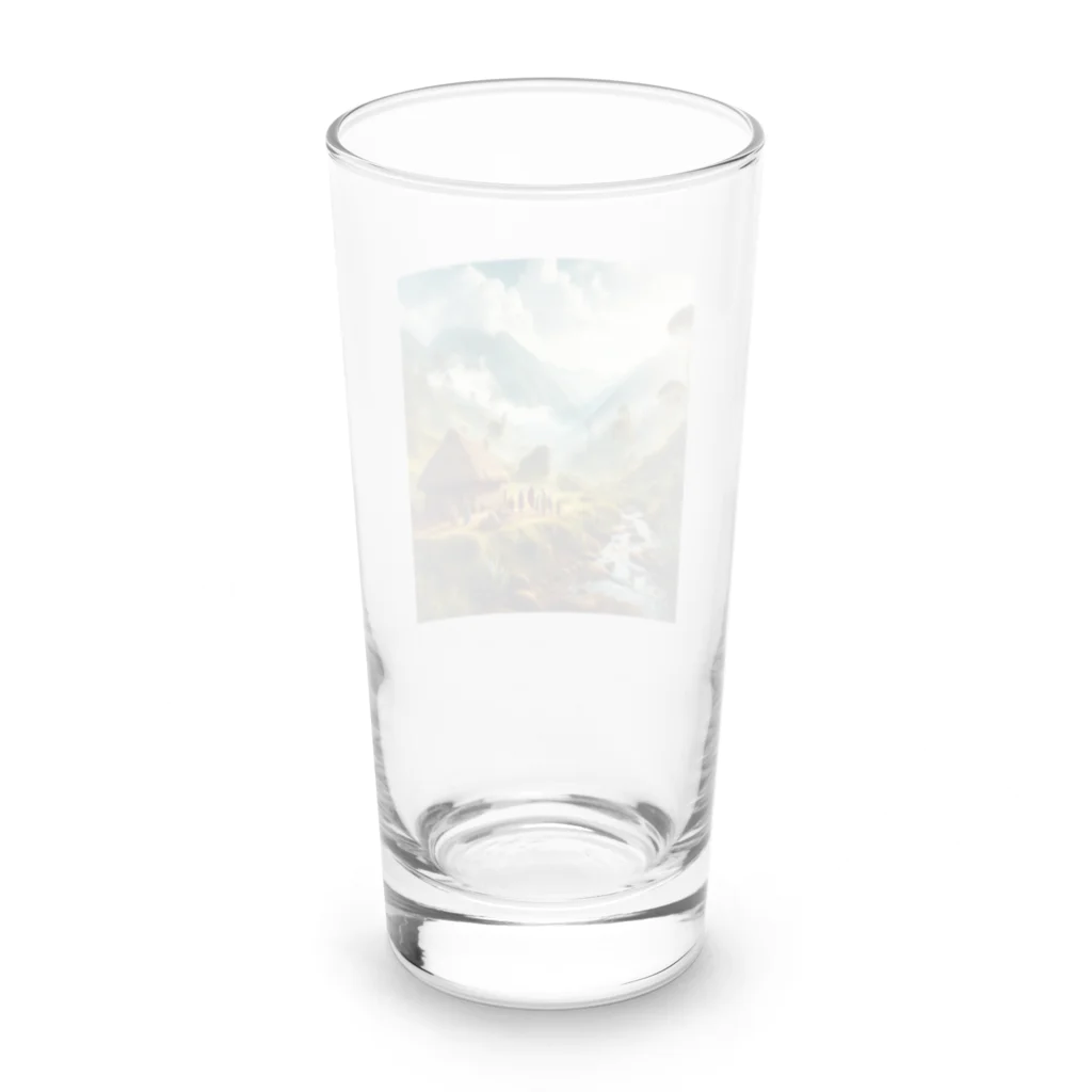 丸山晩霞オリジナルグッツの丸山晩霞近代画像グッズ1 Long Sized Water Glass :back