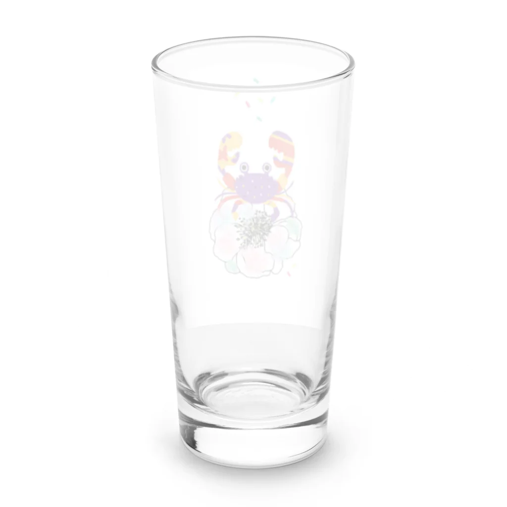 猫とガラスペンのかにっこ Long Sized Water Glass :back