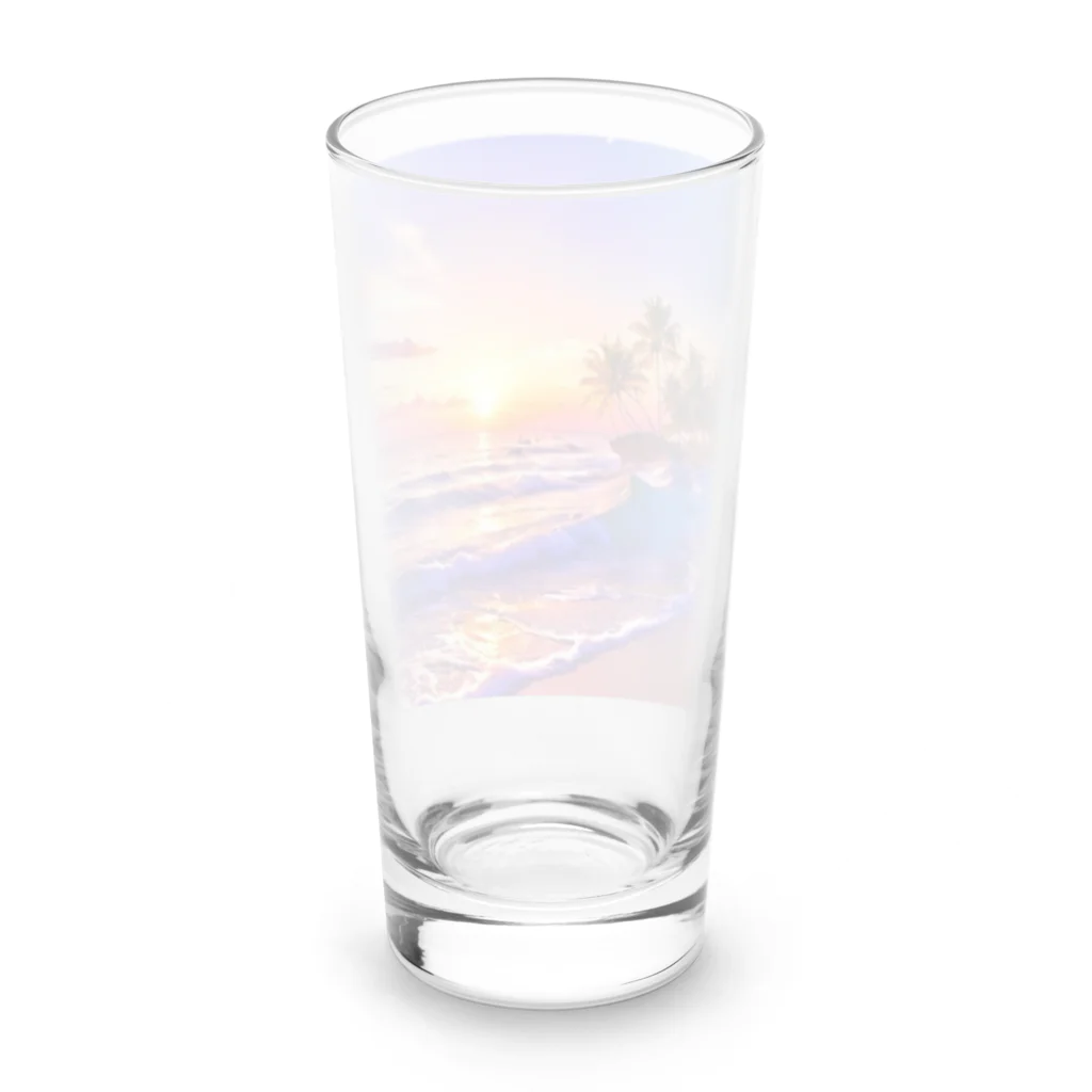 11mi_mi11の🌴ビーチサンセット☀ Long Sized Water Glass :back