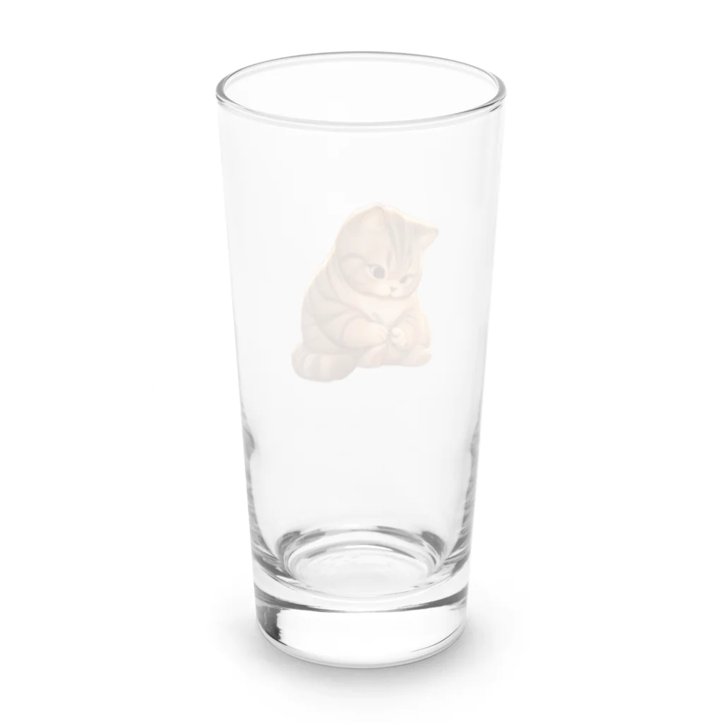 statham2865の爪を研ぐ猫 Long Sized Water Glass :back