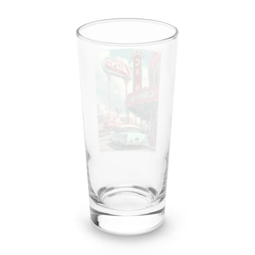 がーるずしょっぷのVintage American City Long Sized Water Glass :back