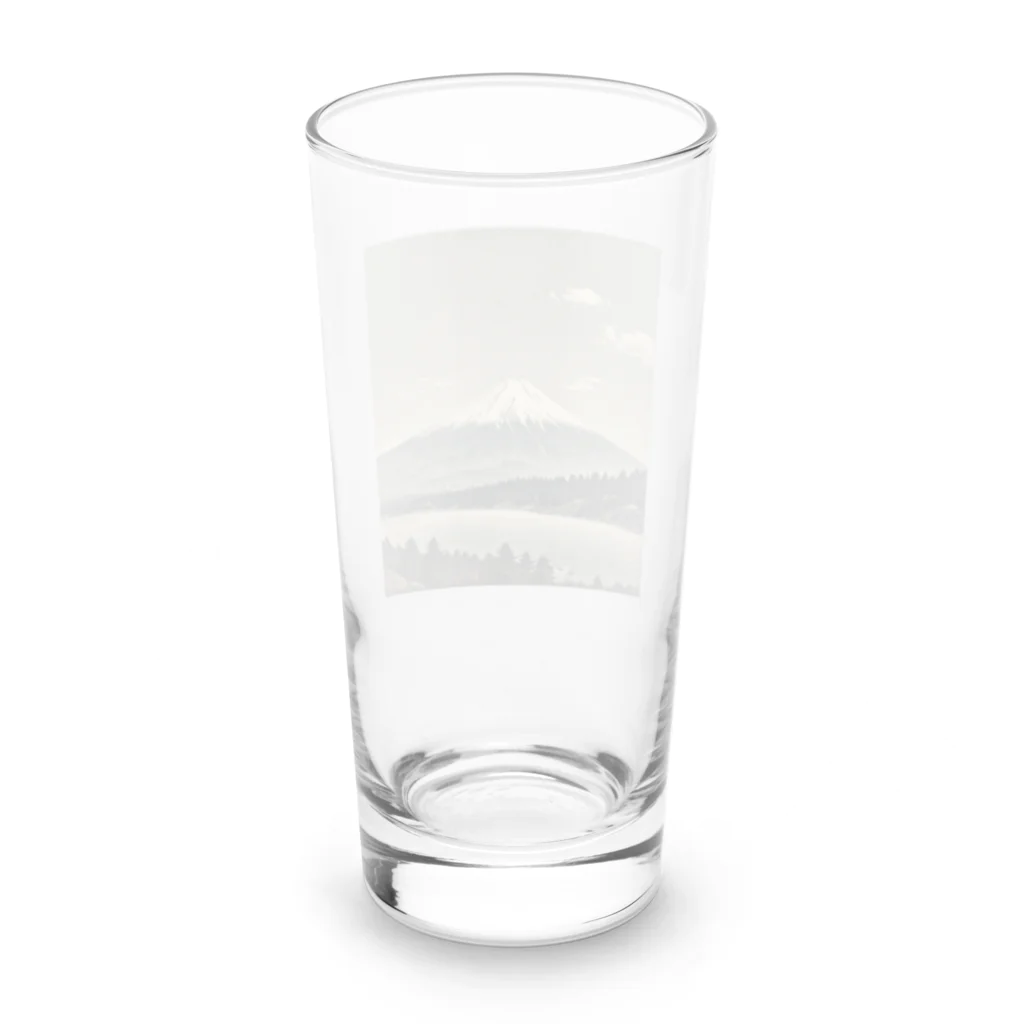 Kaz_Alter777の古風な富士山 Long Sized Water Glass :back