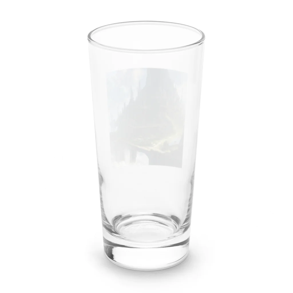 yohiti193の空想世界の天空に浮かぶ島国 Long Sized Water Glass :back