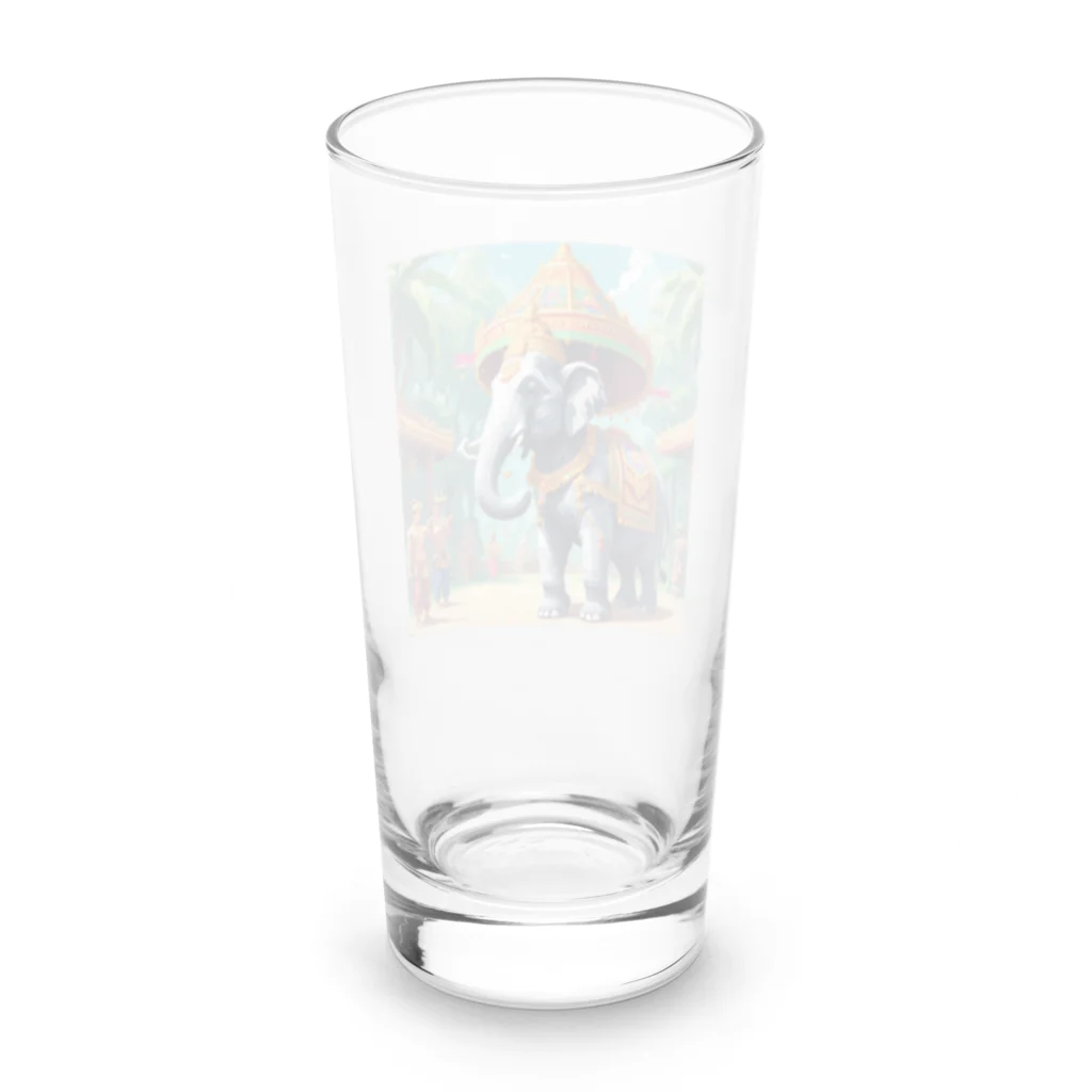 South East Asia culture shopの【東南アジアのカルチャーシリーズ】タイの象さん Long Sized Water Glass :back