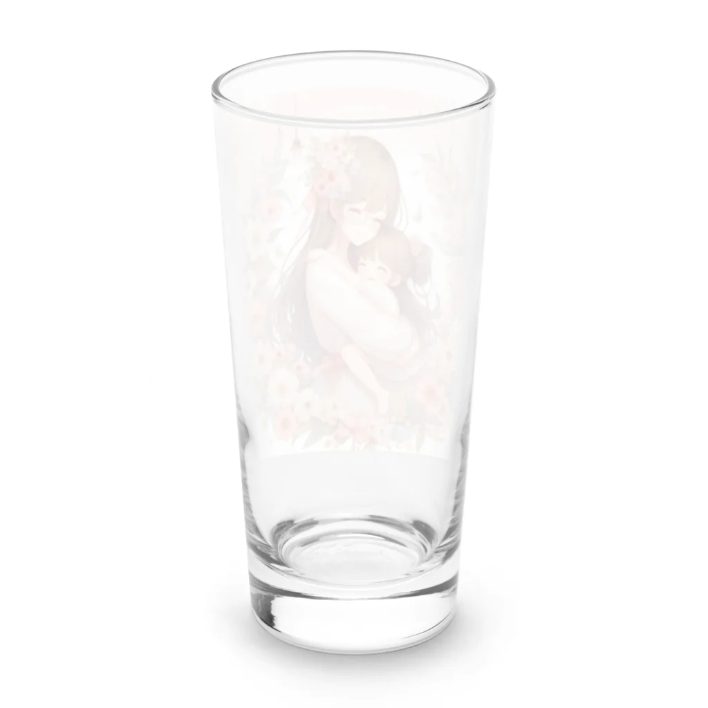 はるちゃん|AIイラスト垢の母の日の母娘 Long Sized Water Glass :back