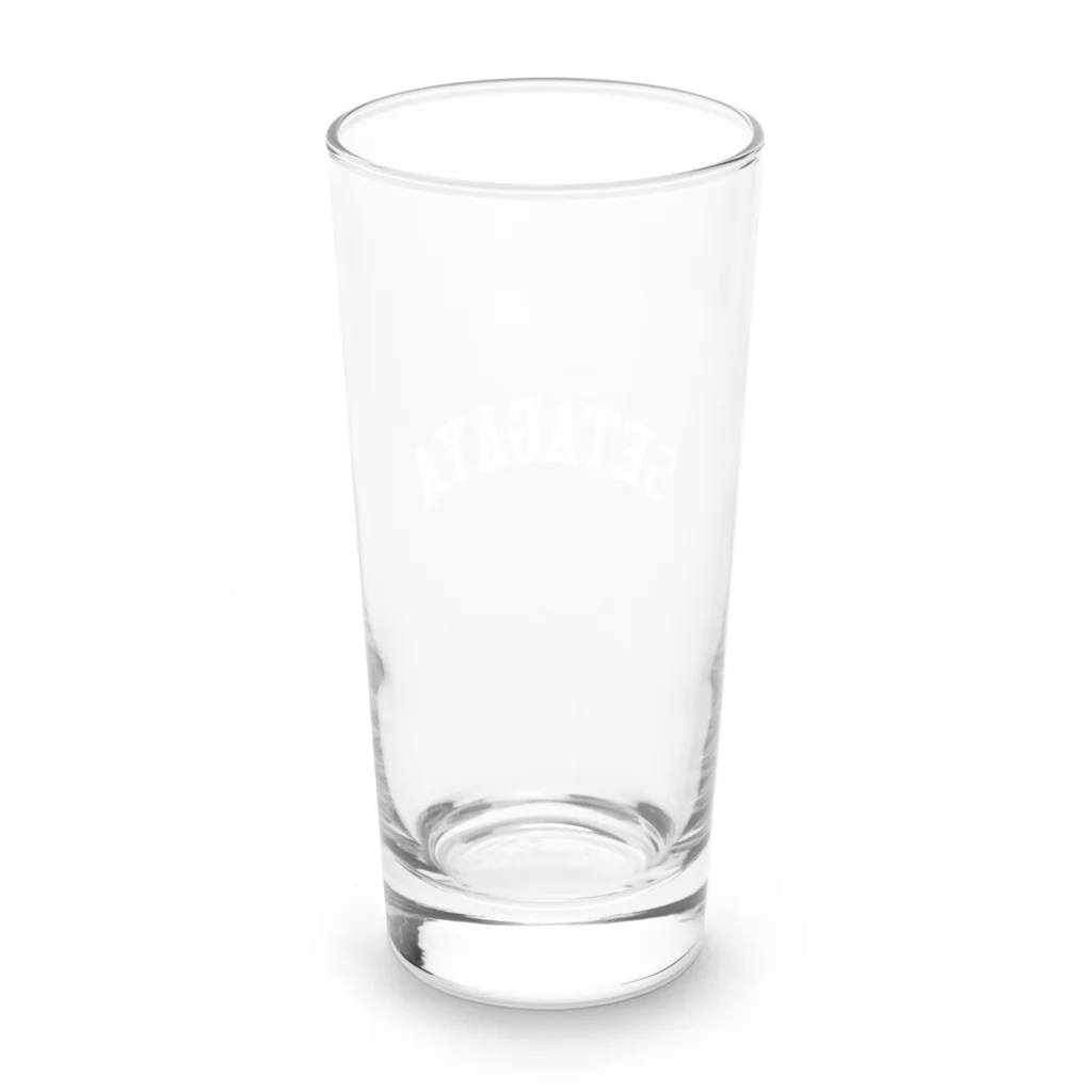 せたが屋さんの世田谷グッズ　ホワイトロゴ（setagaya item) Long Sized Water Glass :back