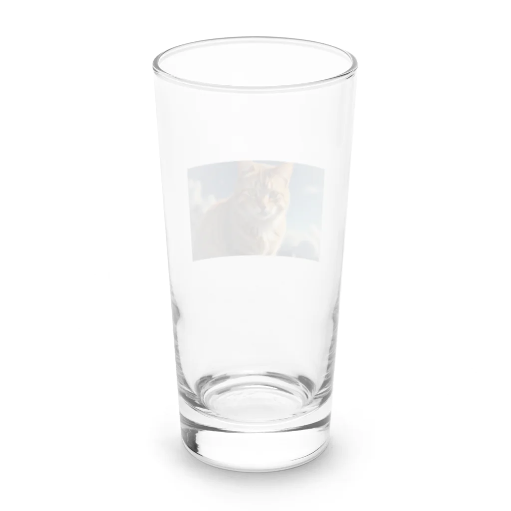 ADOのこちらを見つめる猫 Long Sized Water Glass :back