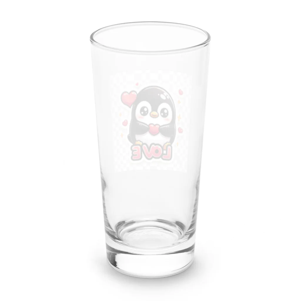 まんじゅ王国のペンギンのかわいらしさ全開！ Long Sized Water Glass :back