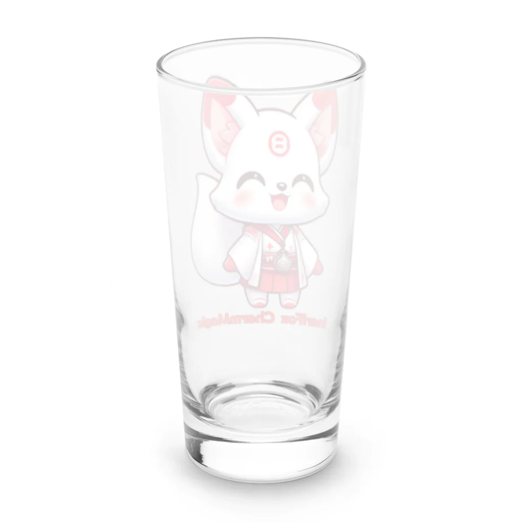 大江戸花火祭りのInari Fox Charm Magic～稲荷の狐1-2 Long Sized Water Glass :back