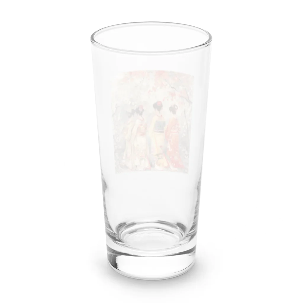 AQUAMETAVERSEの優雅な花見桜の花満開　なでしこ1478 Long Sized Water Glass :back