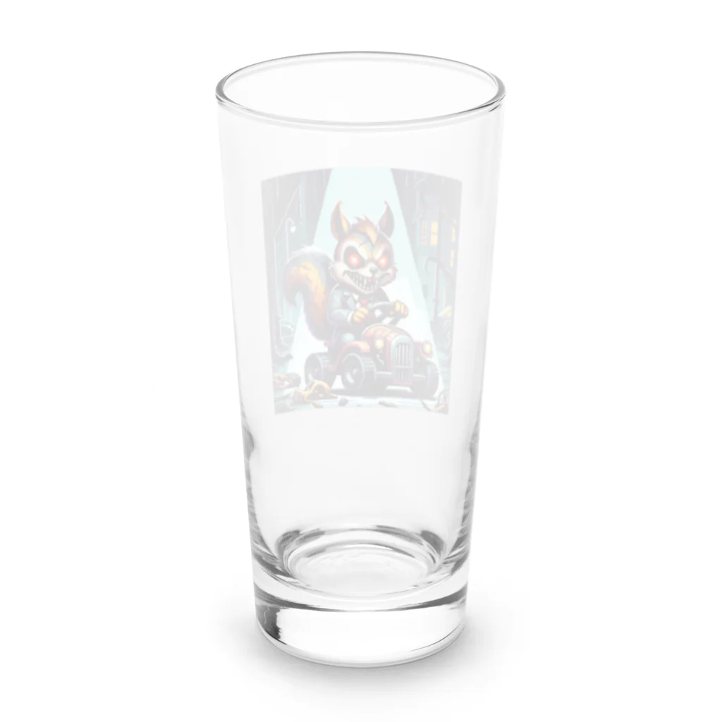 funny-itemsの深夜のドライブ、リスゾンビ君 Long Sized Water Glass :back
