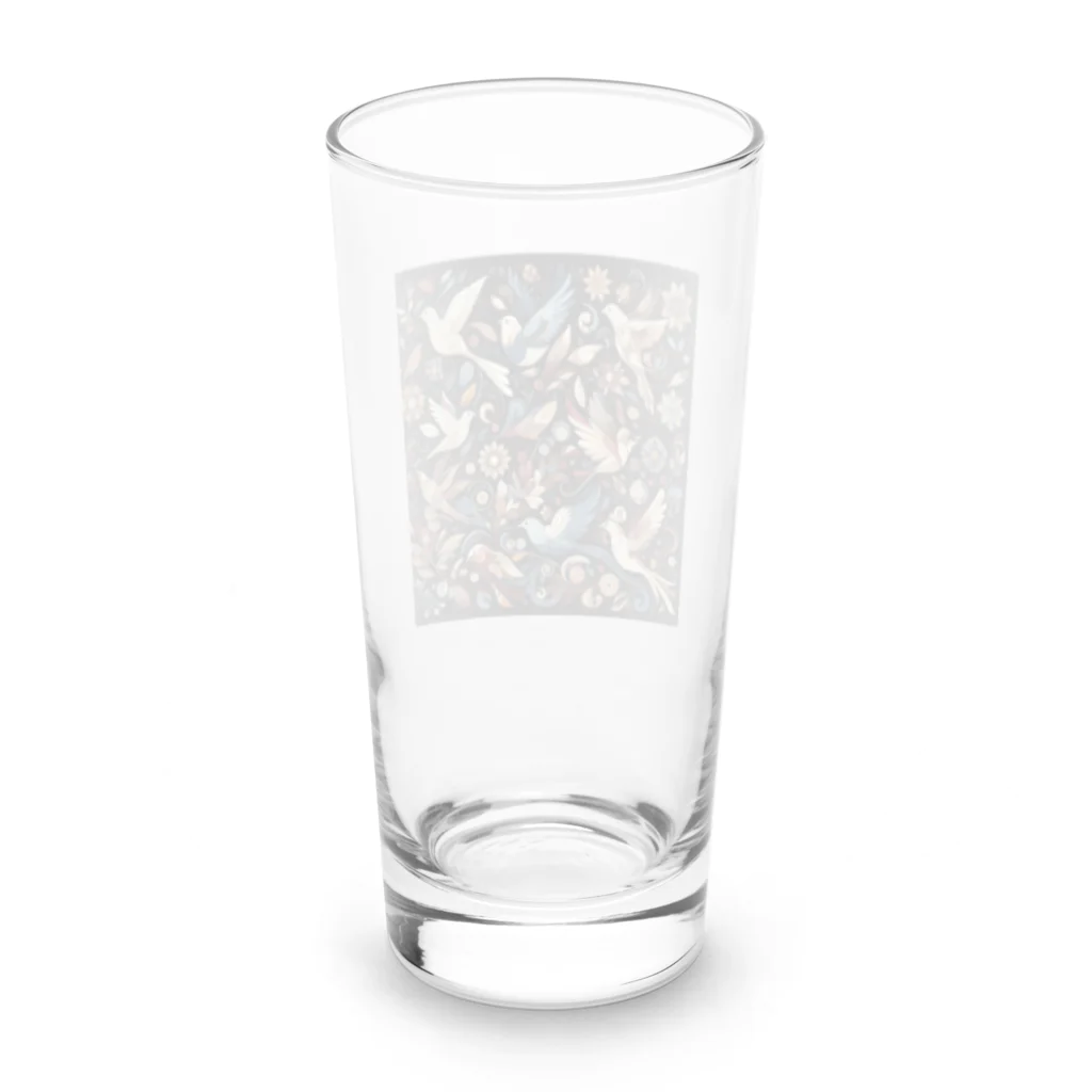 BONZEWORKSの花と鳥1 Long Sized Water Glass :back