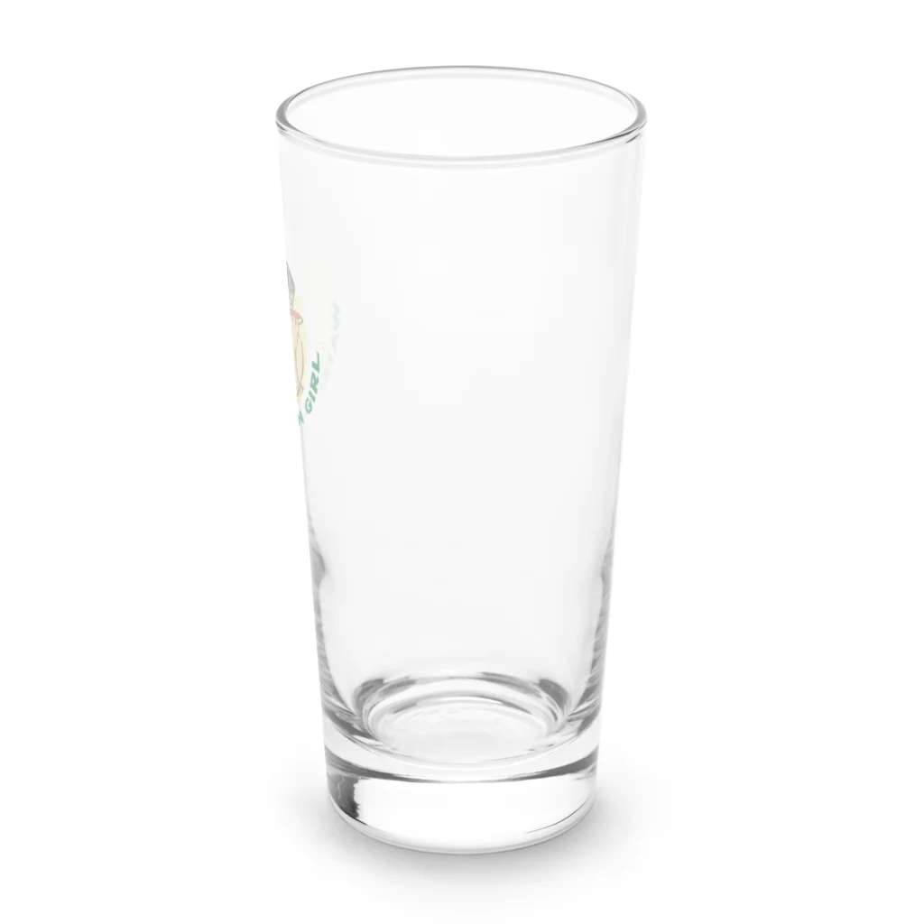 Y-C-PRINT-S-SHOPのスイカ・ガール・ロンググラス Long Sized Water Glass :back