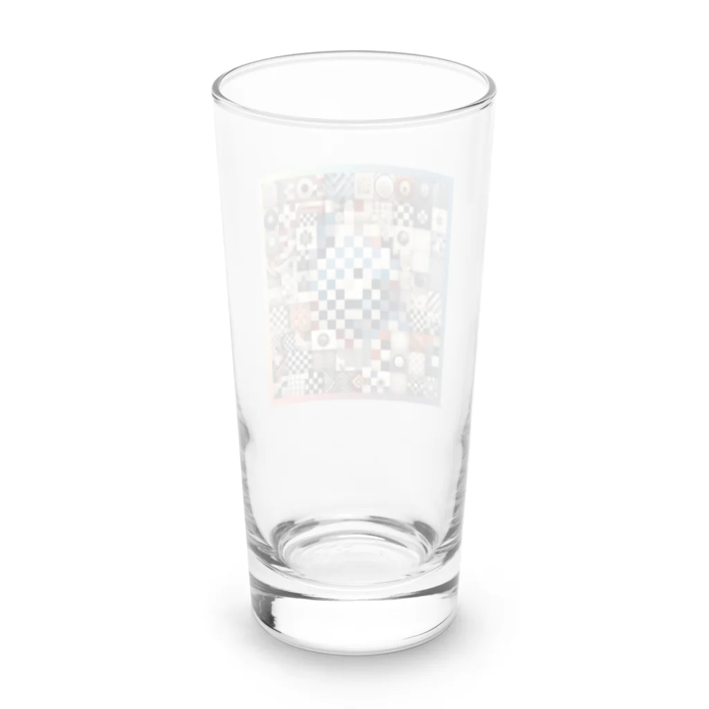 Yuki-ingの多様なチェック柄 Long Sized Water Glass :back