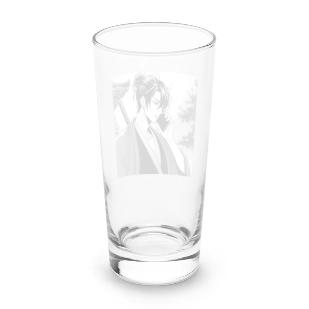 namidamakiのスマホ侍 Long Sized Water Glass :back