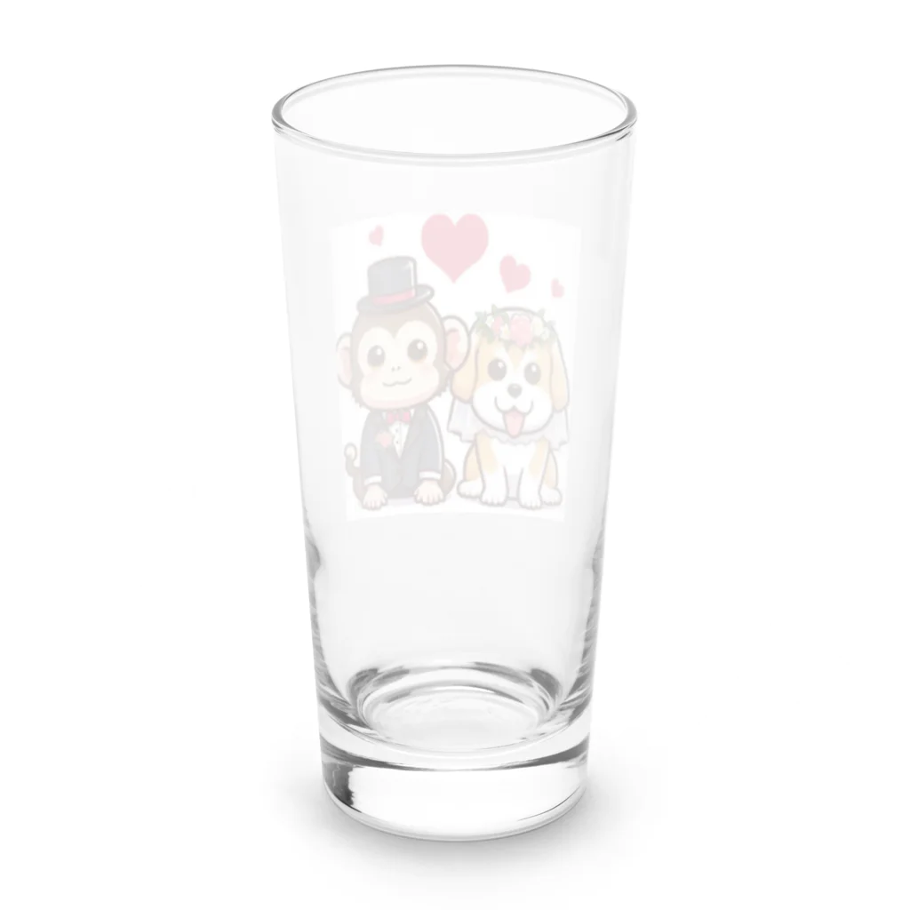 HERAX(へラックス）2号店の犬猿の仲～愛の力で仲良し～ Long Sized Water Glass :back