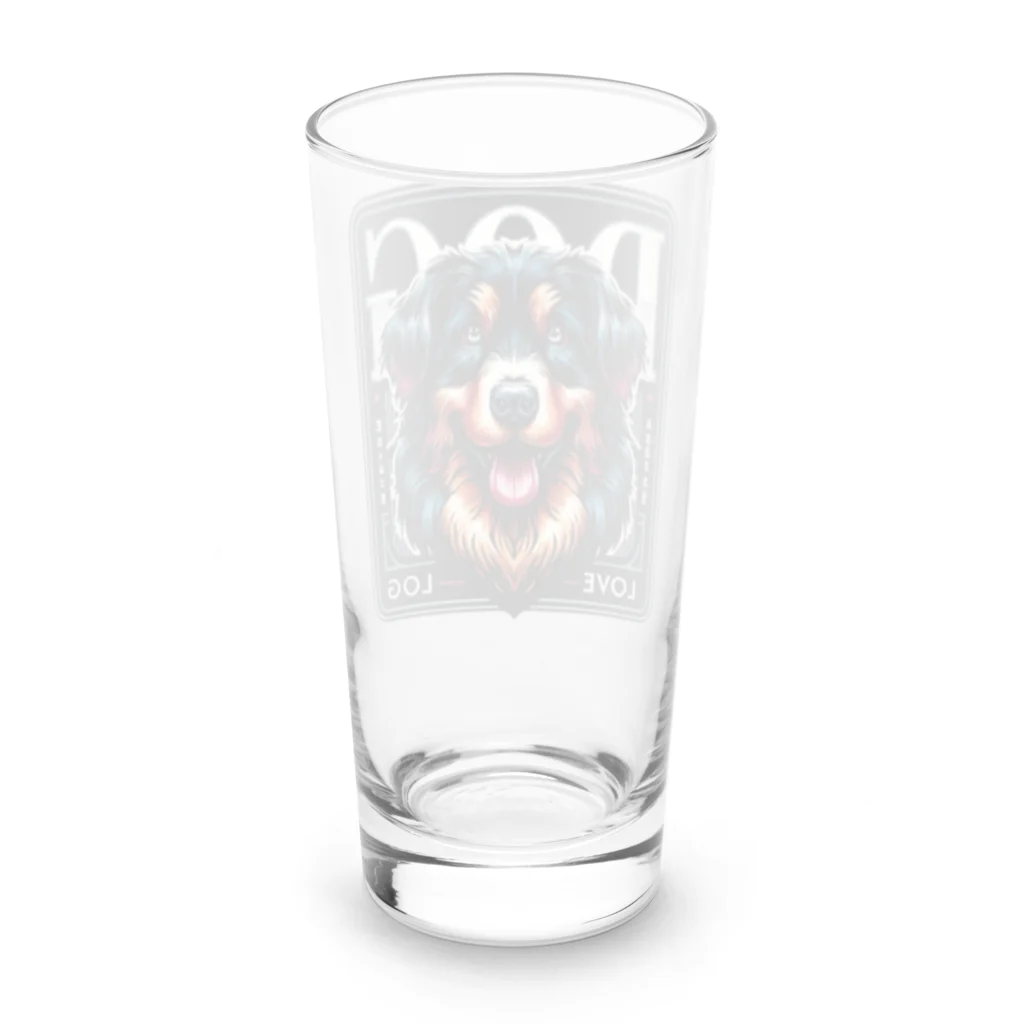 アニマルファッションのドッグスタイル Long Sized Water Glass :back