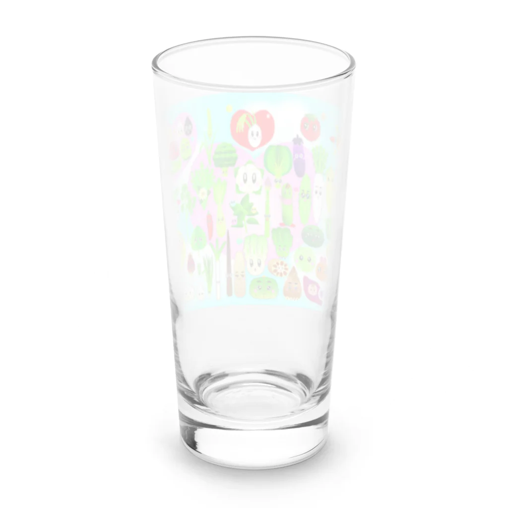 Noriko.lのお野菜オールスターズ Long Sized Water Glass :back