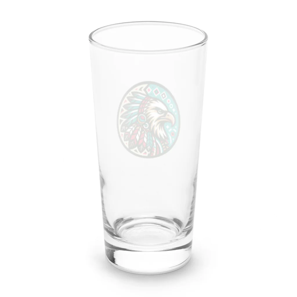 lblのNative American eagle Long Sized Water Glass :back