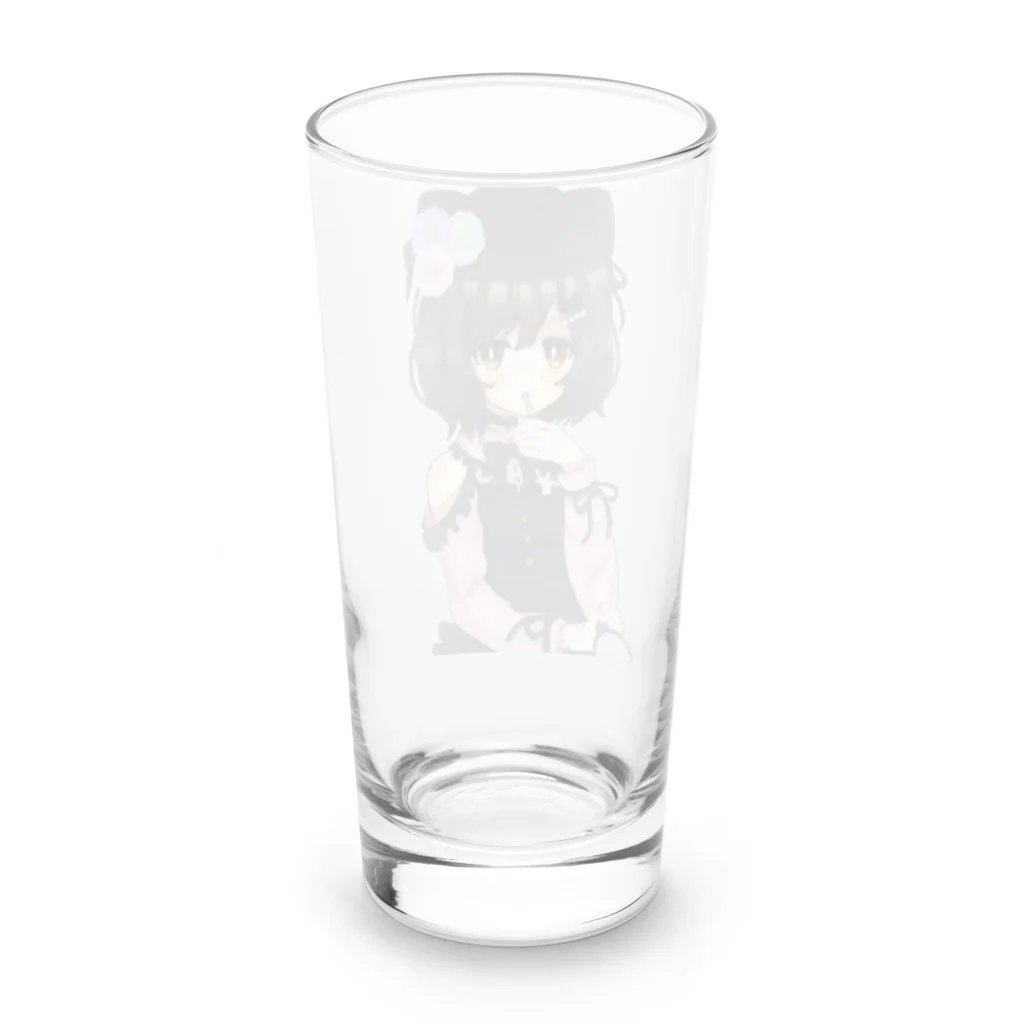 おもち。もちふわのメイク中 Long Sized Water Glass :back