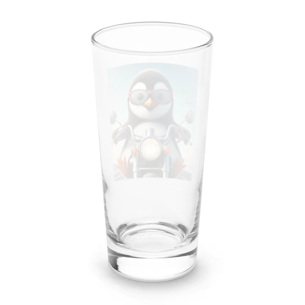 YFCのサングラスをかけたワイルドなペンギン① Long Sized Water Glass :back