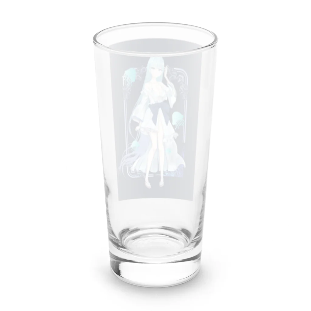 chicodeza by suzuriのくらげちゃん全身 Long Sized Water Glass :back