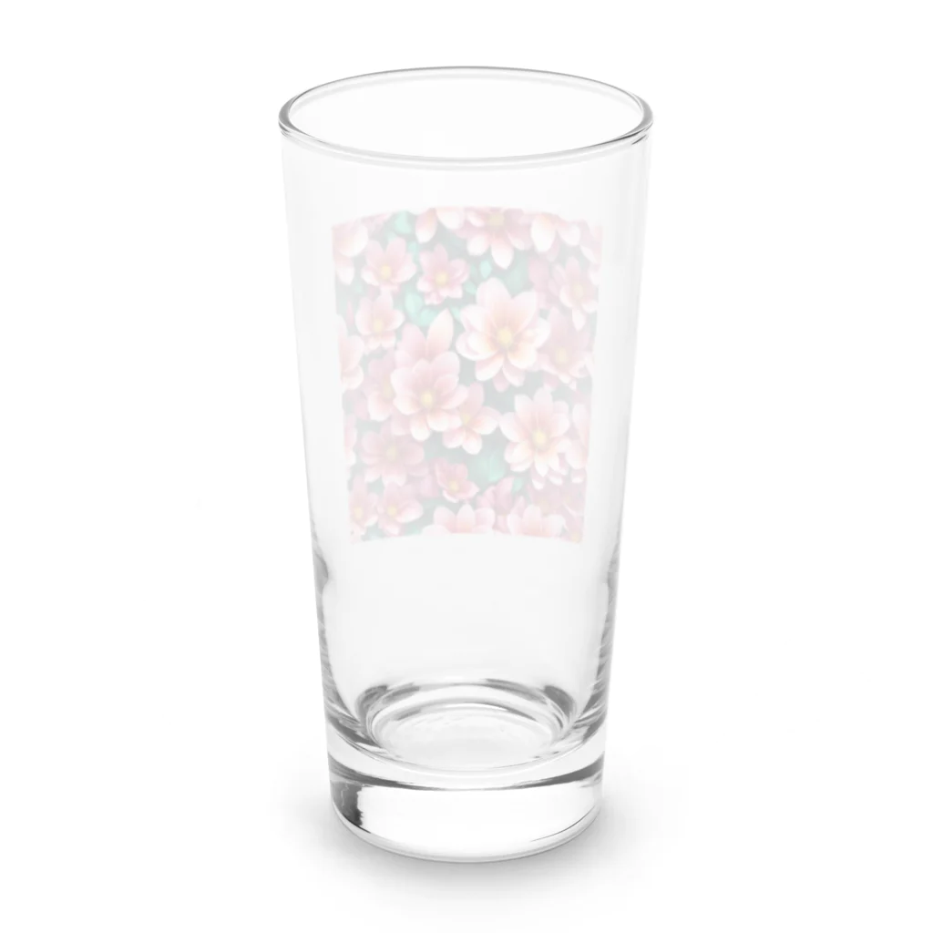 OTIRUBUTUBUTUの赤い花 Long Sized Water Glass :back