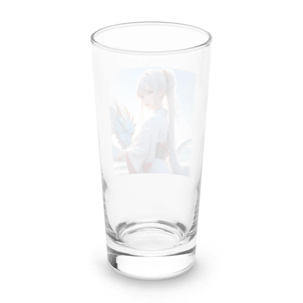 スカ次郎ショップの白髪和服美女シリーズ0002 Long Sized Water Glass :back