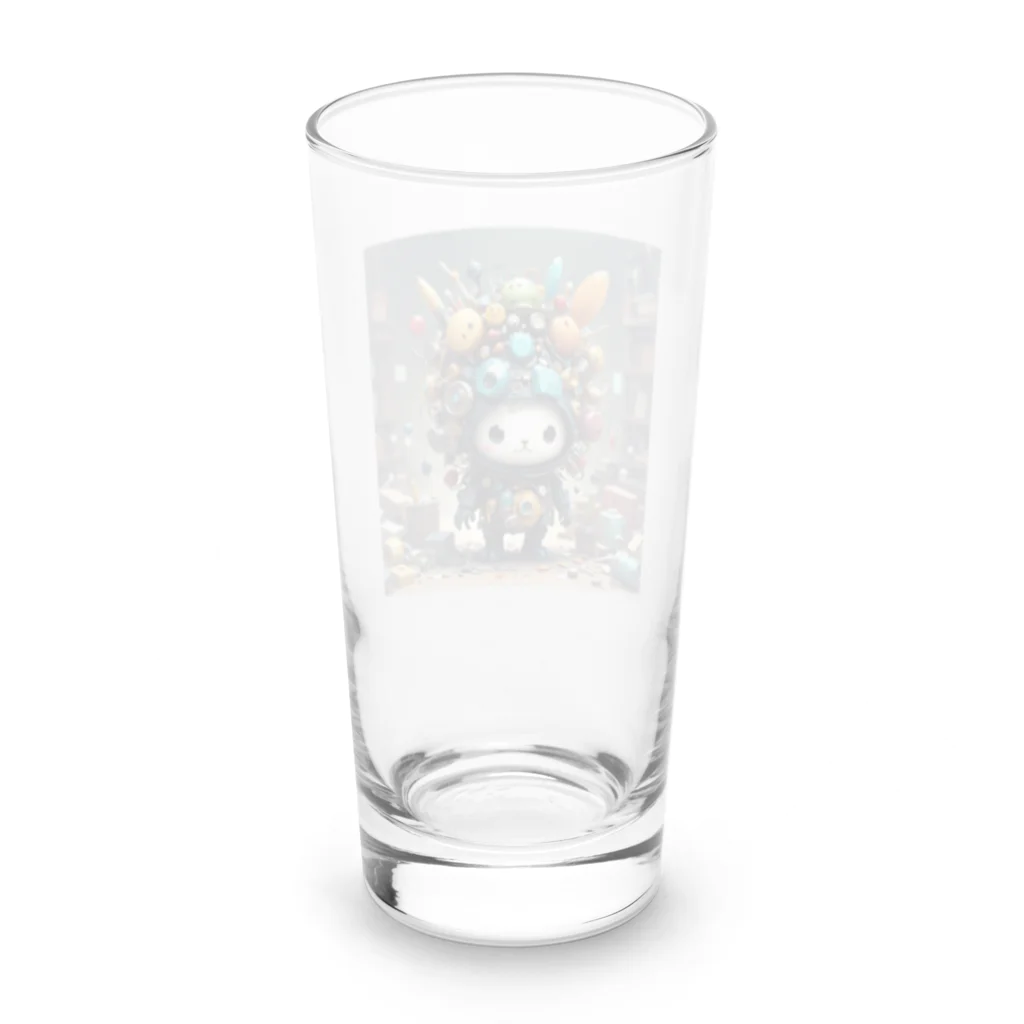 AI妖怪大図鑑のがらくた妖怪　屑魔（くずま） Long Sized Water Glass :back