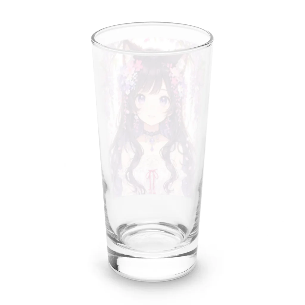 yos-1292583のねこニコばん Long Sized Water Glass :back