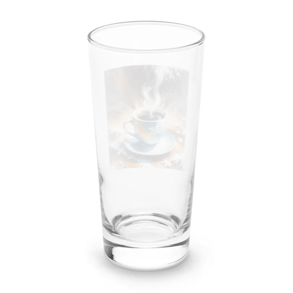 OTIRUBUTUBUTUのつめたい？あったかい？コーヒー Long Sized Water Glass :back