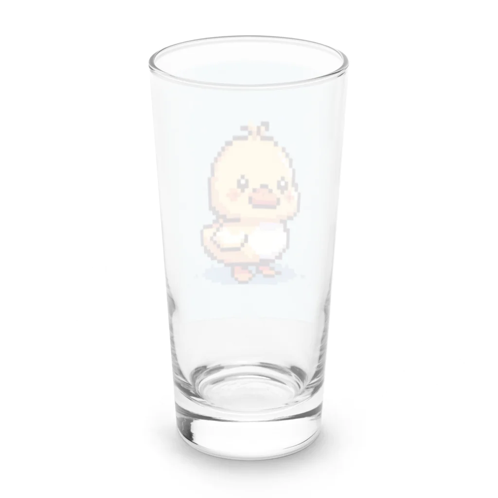 himajinseijin01のドット絵ミニアヒルちゃん大きめサイズ Long Sized Water Glass :back