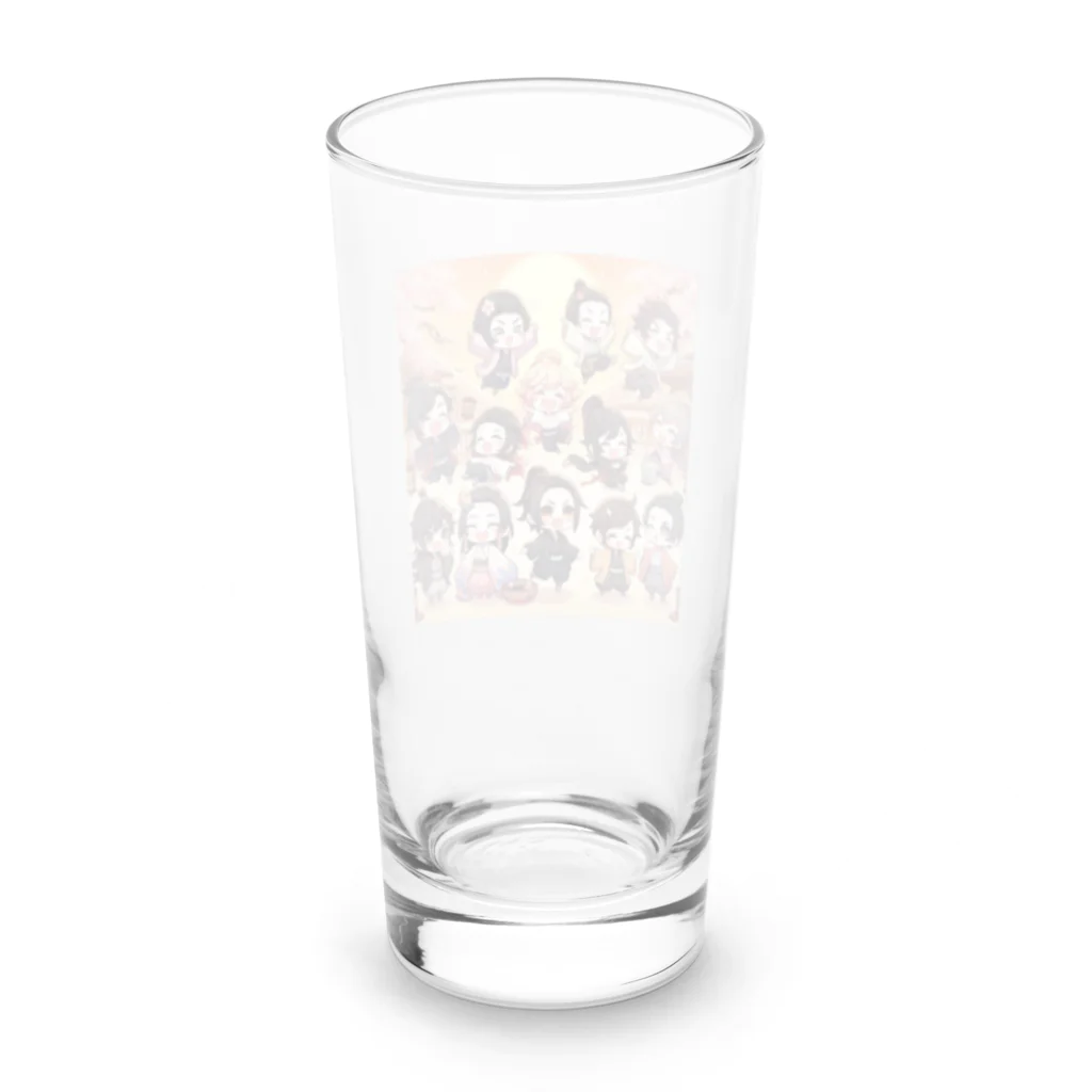 zakki-Rのゆるキャラ群　お江戸 Long Sized Water Glass :back